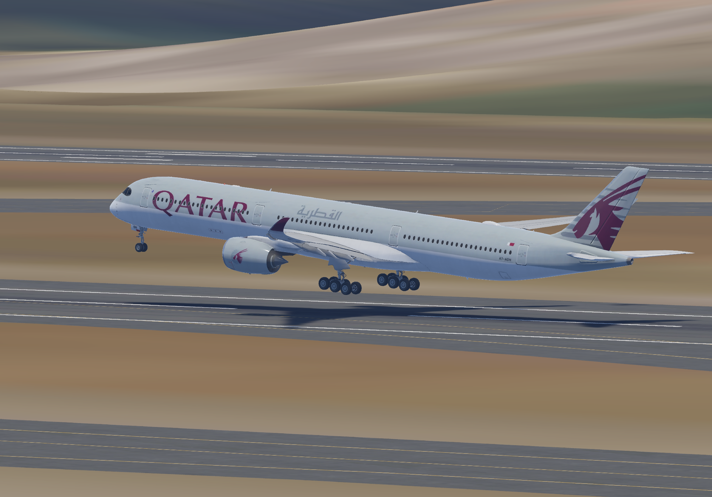Airbus A350-1000 — Qatar Airways