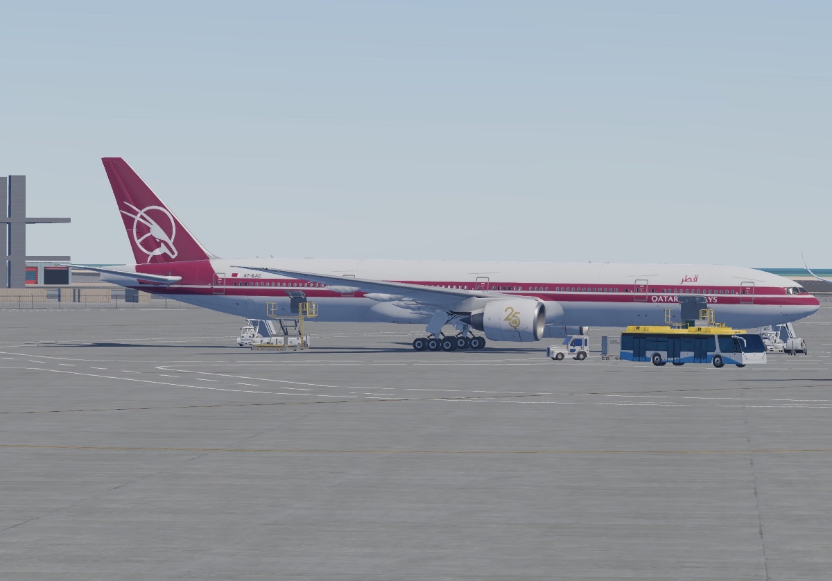 Boeing 777-300ER — Qatar Airways - Retro