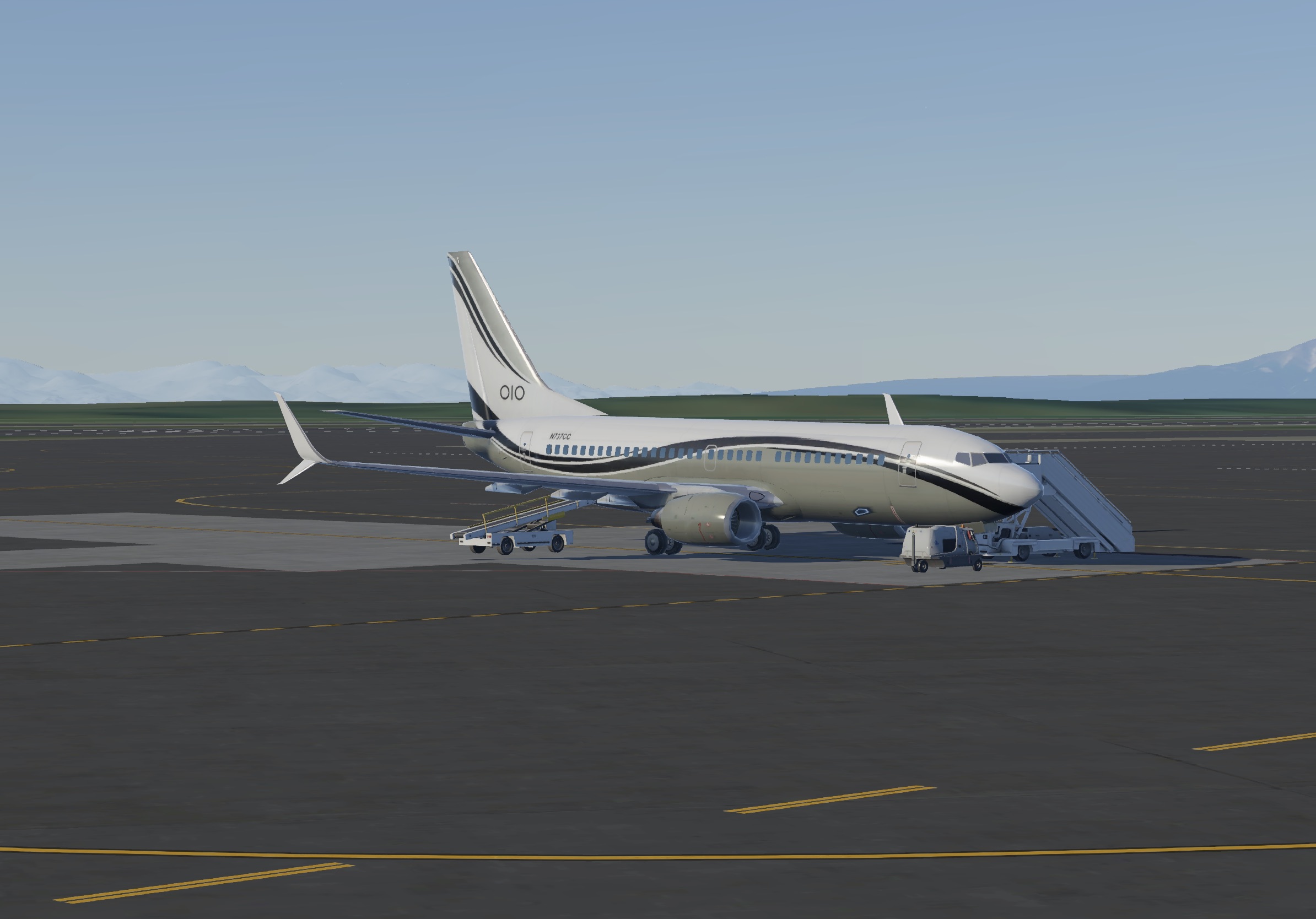Boeing 737-700 — BBJ - Grey and Black