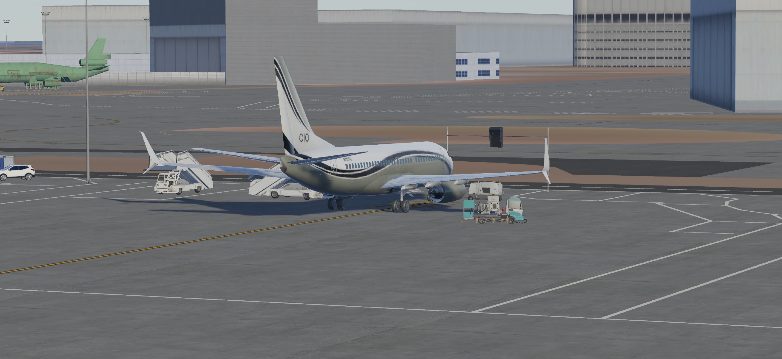 Boeing 737-700 — BBJ - Black and Purple