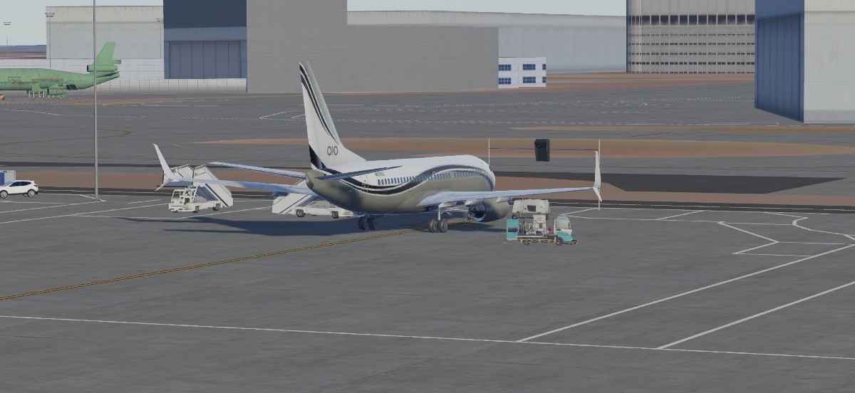 Boeing 737-700 — BBJ - Black and Purple