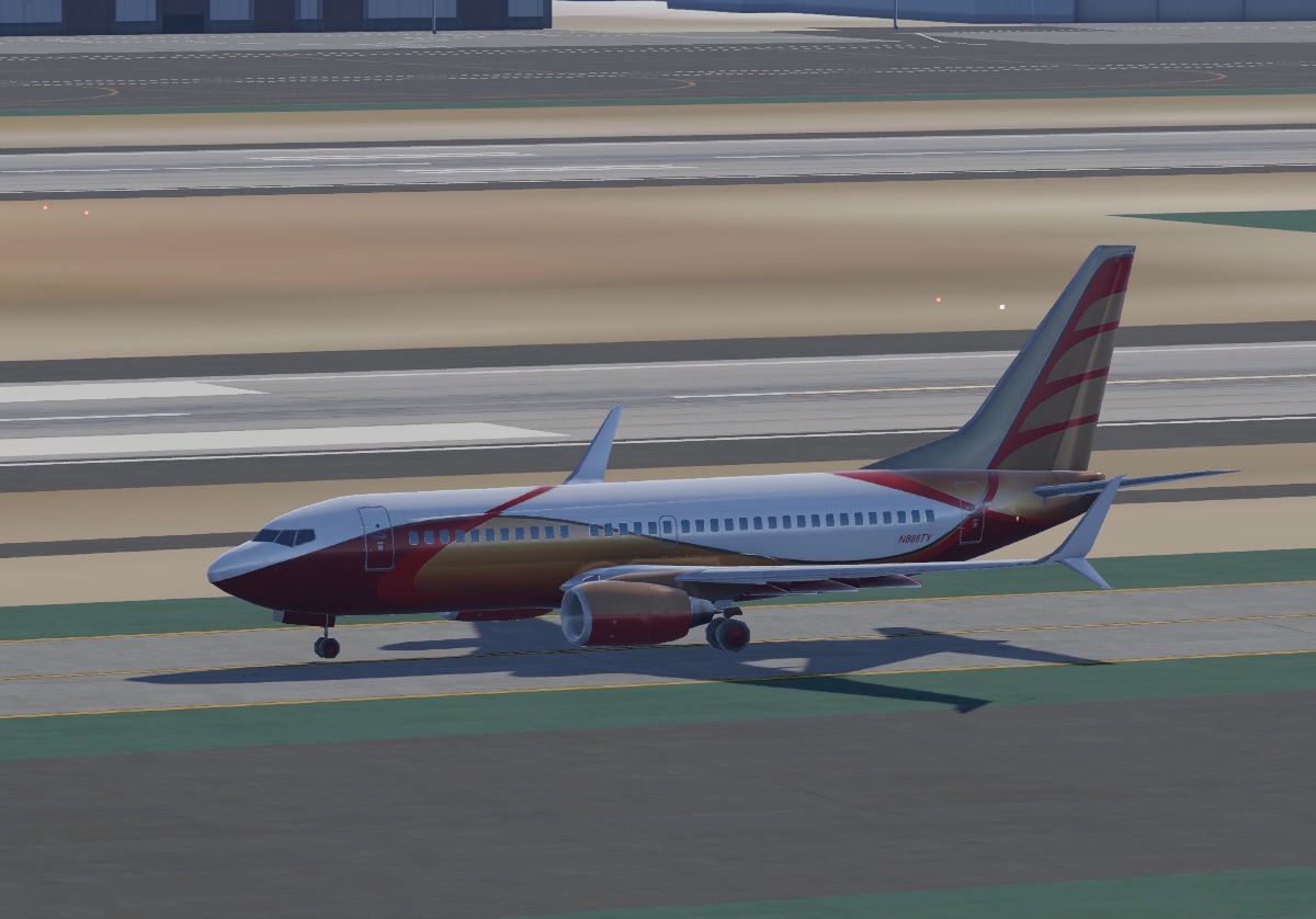 Boeing 737-700 — BBJ - Gold and Red
